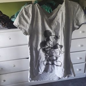 Grey Mickey mouse tee